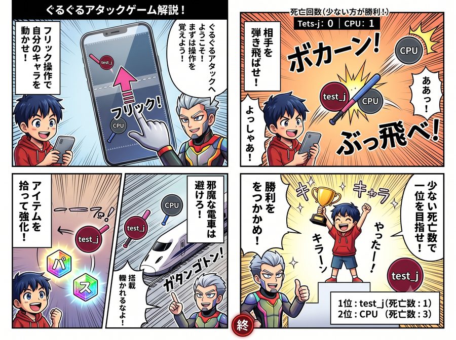ぐるぐるアタックの遊び方
